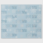 Laat het sneeuwvlokken kerstfeestdag cadeaupapier (Vlak)