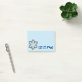 Laat het sneeuwvlokken kerstwinter hanukkah post-it® notes (Kantoor)