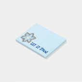 Laat het sneeuwvlokken kerstwinter hanukkah post-it® notes (Schuin)