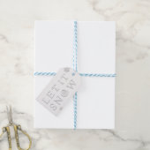 Laat het sneeuwvlokken met gegaufreerd Label Cadeaulabel (Met Touw)