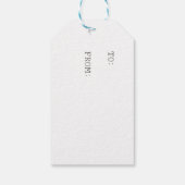 Laat het sneeuwvlokken met gegaufreerd Label Cadeaulabel (Achterkant)