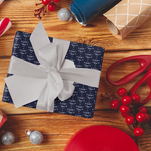 Laat het sneeuwvlokken met kerst cadeaupapier