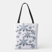 Laat het sneeuwvlokken tote bag (Achterkant)