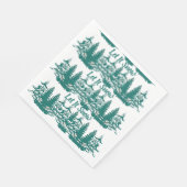 Laat het sneeuwwinterkerstbos met de Waterverf Servet (Hoek)