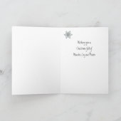 Laat het sneeuwwintersneeuwvlokken voor kerstmis feestdagen kaart (Binnen)