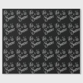 Laat het Sneeuwwitje Sneeuwvlok Kerst Cadeaupapier (Vlak)