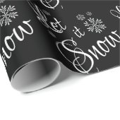 Laat het Sneeuwwitje Sneeuwvlok Kerst Cadeaupapier (Rol Hoek)