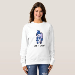 Laat het Sneeuwwitshirt van Snowman Ready to Ski Trui