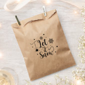 LAAT HET SNEUWEN Script Winter Kerstvakantie Favor Bedankzakje (Geknipt)