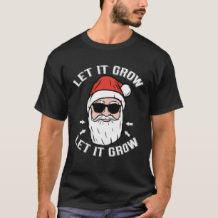Laat het snor baard groeien Geen scheerbebaarde Ma T-shirt
