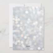 Laat het Snow Holiday-fotokaart in Silver Feestdagenkaart (Achterkant)