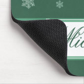 Laat het Snow Holiday Mousepad, Green Muismat (Hoek)