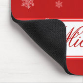 Laat het Snow Holiday Mousepad, Red Muismat (Hoek)