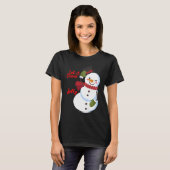 Laat het Snow Jolly Snowman T-shirt (Voorkant volledig)