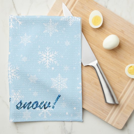 Laat het Snow Kitchen Towel Theedoek (Quarter Fold)
