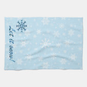 Laat het Snow Kitchen Towel Theedoek (Horizontaal)