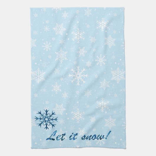 Laat het Snow Kitchen Towel Theedoek (Verticaal)