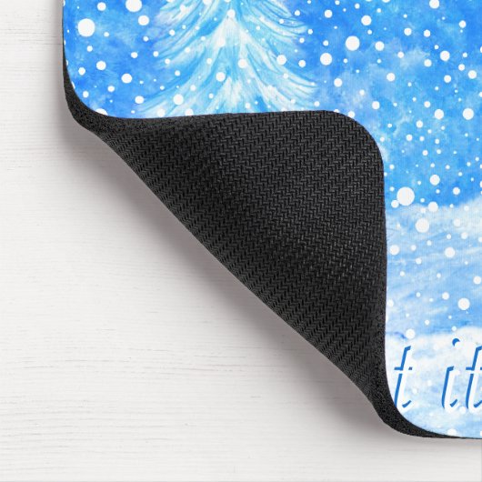 Laat het Snow Mousepad Muismat (Hoek)