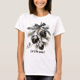 Laat het Snow Pinecone Holiday T-shirt zijn
