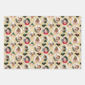 Laat het Snow Scottie Dog Fun Custom Fotoset Inpakpapier Vel (Voorkant 2)