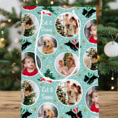 Laat het Snow Scottie Dog Fun Custom Photo Mint Medium Cadeauzakje