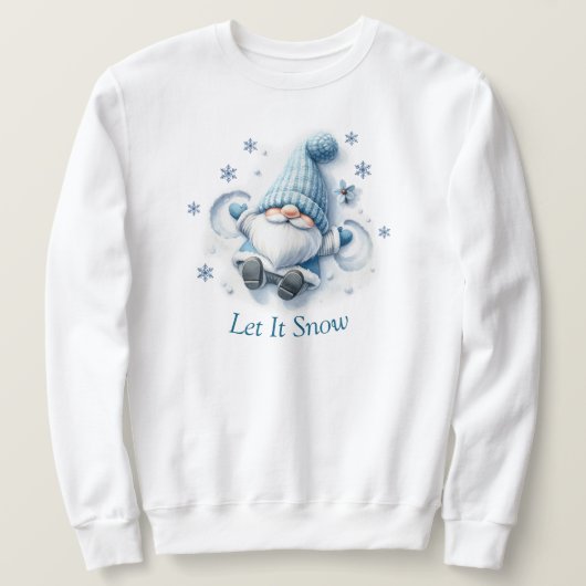 Laat het Snow Sweatshirt (Design voorkant)