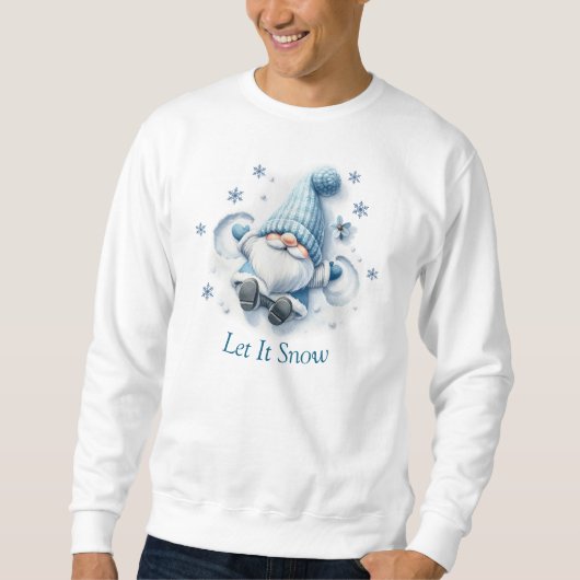 Laat het Snow Sweatshirt (Voorkant)