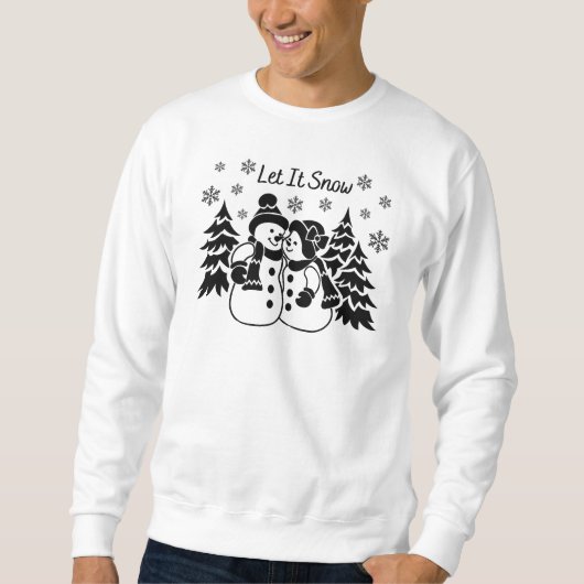Laat het Snow Sweatshirt (Voorkant)