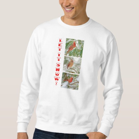Laat het Snow Sweatshirt (Voorkant)