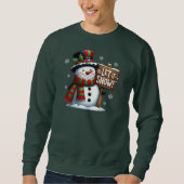 Laat het Snow Sweatshirt (Voorkant)