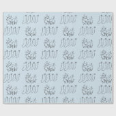 Laat het Snow Wrapping Paper Cadeaupapier (Vlak)