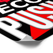 Laat het stoppen nooit een gewoonte poster worden (Hoek)