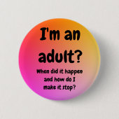 Laat het stoppen ronde button 5,7 cm (Voorkant)