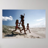 laat het strand raken poster (Voorkant)