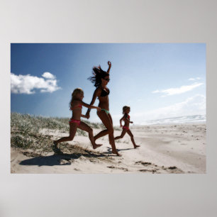 laat het strand raken poster