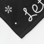 Laat het stromende Xmas Anatomie Kerstman Hart Dee Fleece Deken (Hoek)