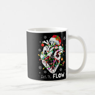 Laat het stromende Xmas Anatomie Kerstman Hart Dee Koffiemok