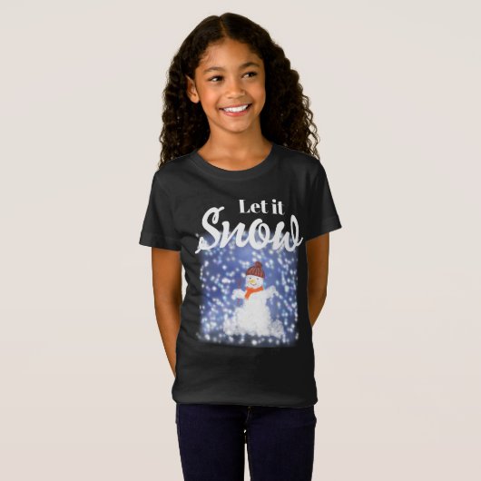 Laat het T-shirt sneeuwen (Voorkant volledig)