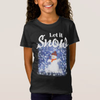 Laat het T-shirt sneeuwen