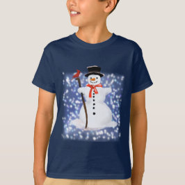 Laat het T-shirt sneeuwen