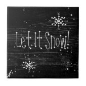 Laat het Tegel sneeuwen Tegeltje (Voorkant)