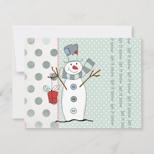 Laat het uitvindingen sneeuwen kaart (Voorkant)