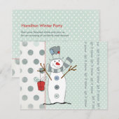 Laat het uitvindingen sneeuwen kaart (Voorkant / Achterkant)