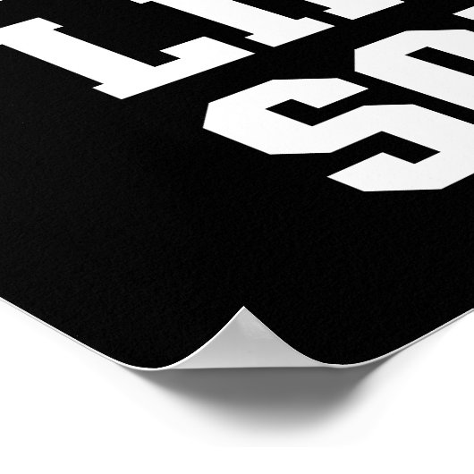 Laat het vallen als een vierkant poster (Hoek)