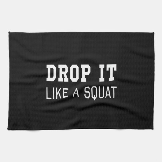 Laat het vallen als een vierkant theedoek (Horizontaal)