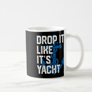 Laat het vallen als zijn jachtmannen zeilend kapit koffiemok