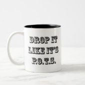 laat het vallen als zijn potten koffiemok (Links)