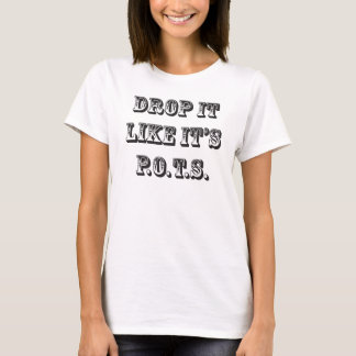 laat het vallen als zijn potten t-shirt