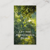 Laat het Verfrissen Begin Visitekaartje (Voorkant)