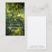 Laat het Verfrissen Begin Visitekaartje (Voorkant / Achterkant)